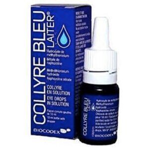 Collyre Bleu Laiter Eye Drops in Solution 10 mL Bottle with Dropper Exp 02/2026